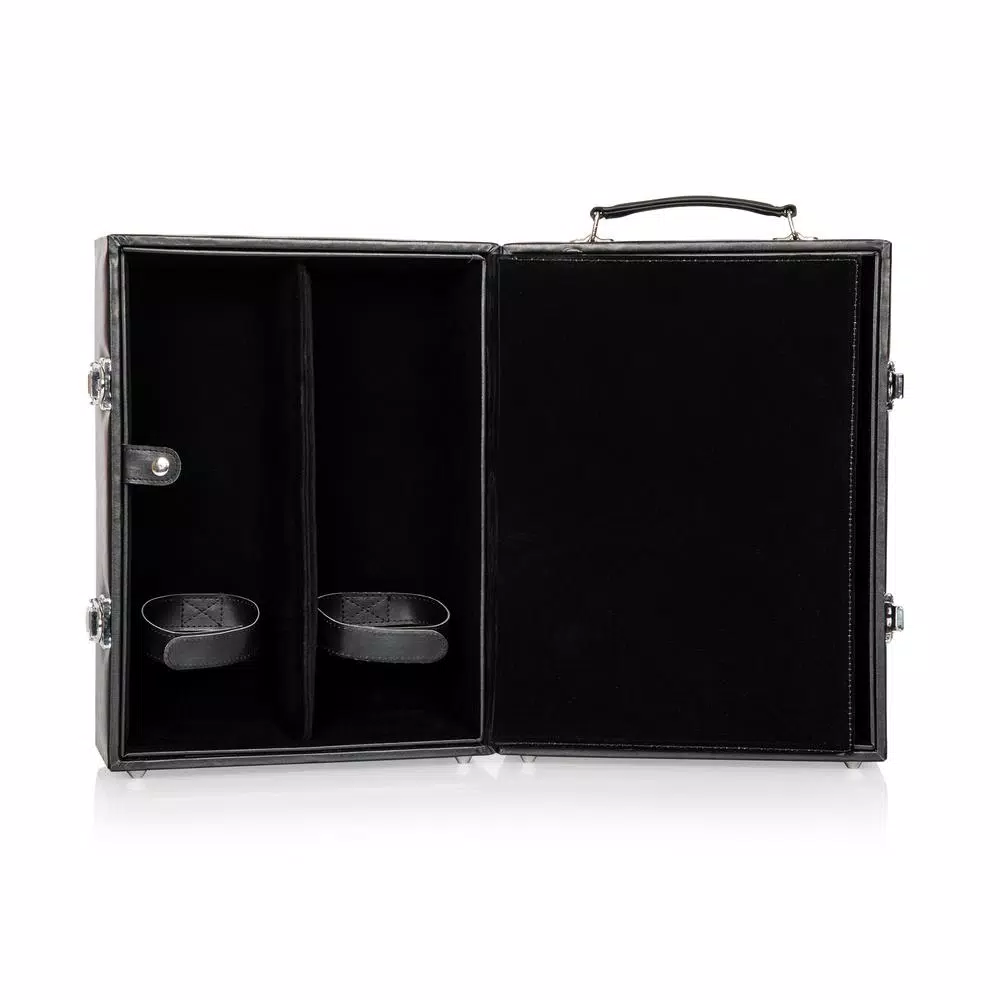 Picnic Time Manhattan Portable Cocktail Set with Leatherette Case and Martini Glasses