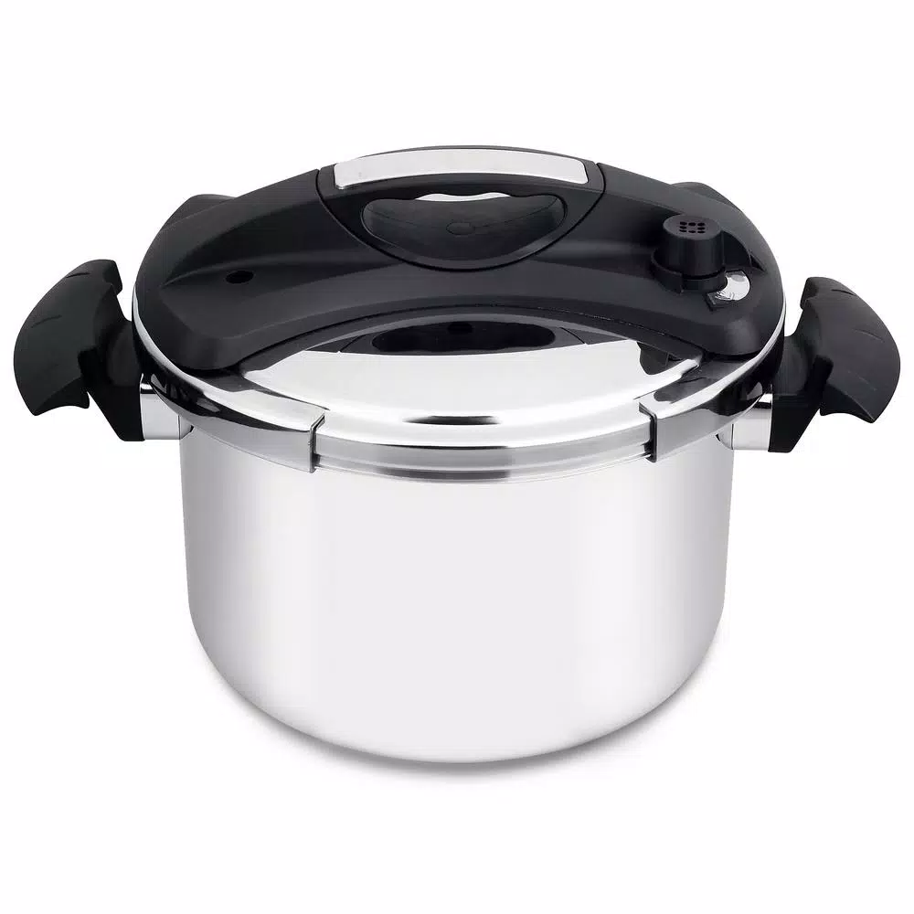 Barton 8 Qt. Turbo Stainless Steel Pressure Cooker, Induction Compatible with Easy-Lock Lid