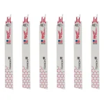 Milwaukee TORCH 9 in. 14 TPI Metal Cutting Reciprocating Saw Blades, Thick Body (6 Pack) thumbnail 1