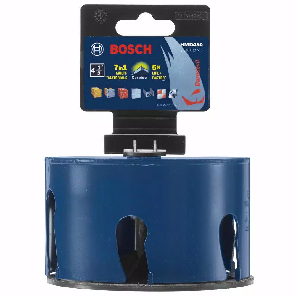 Bosch Daredevil 4-1/2 in. Carbide Multi-Purpose Hole Saw