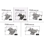 WEN 4.25 in. Compound Cross Slide Vise for Drill Press and Benchtop thumbnail 6