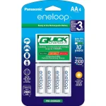 Panasonic eneloop Advanced Individual Battery Quick Charger with 4 AA Rechargeable Batteries thumbnail 1
