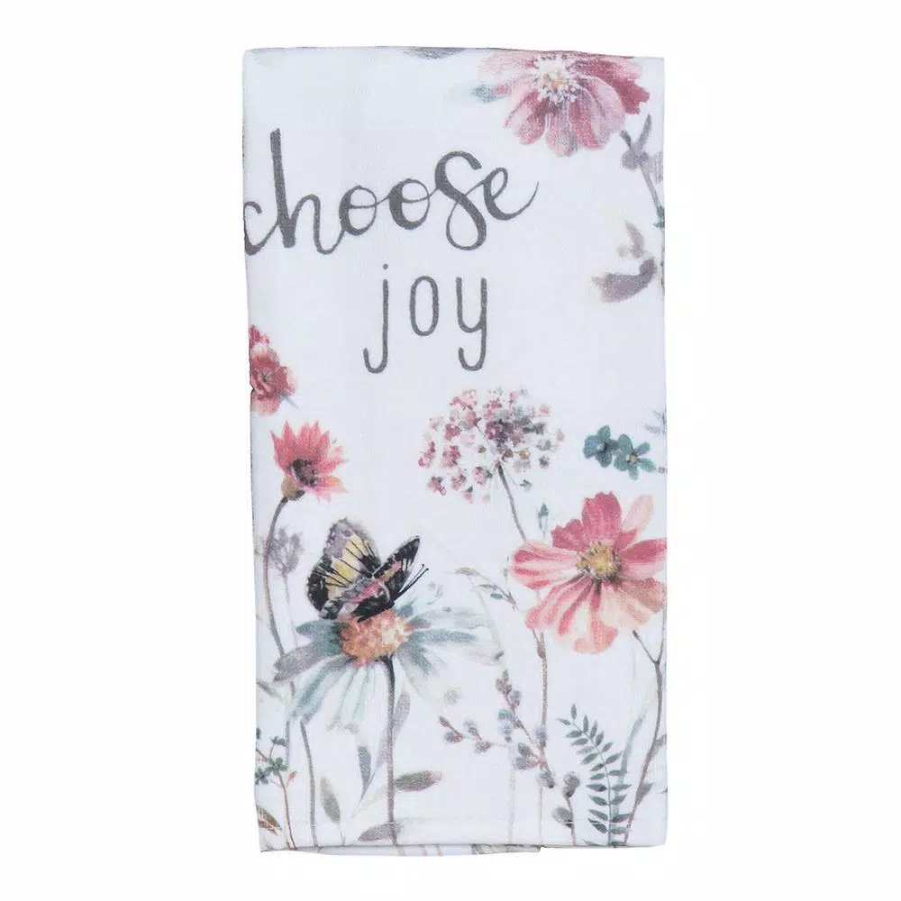 Kay Dee Lisa Audit Watercolor Floral Cotton Kitchen Textile Set - 4 Piece Blush Set