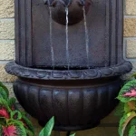 Sunnydaze Decor Florence Iron Electric Outdoor Wall Fountain, Bronze thumbnail 4