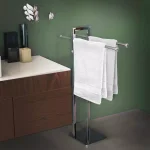 Lavish Home Freestanding Stainless Steel Towel Rack Valet, Chrome Finish thumbnail 2