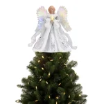 Mr. Christmas Celestial Angel Animated Christmas Tree Topper, Pre-lit with Fiber Optic Wings thumbnail 2