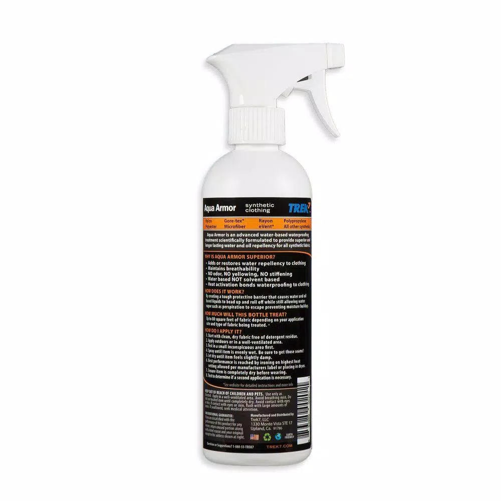 Trek7 Aqua Armor 16 oz. Fabric Waterproofing Spray for Synthetic Clothing