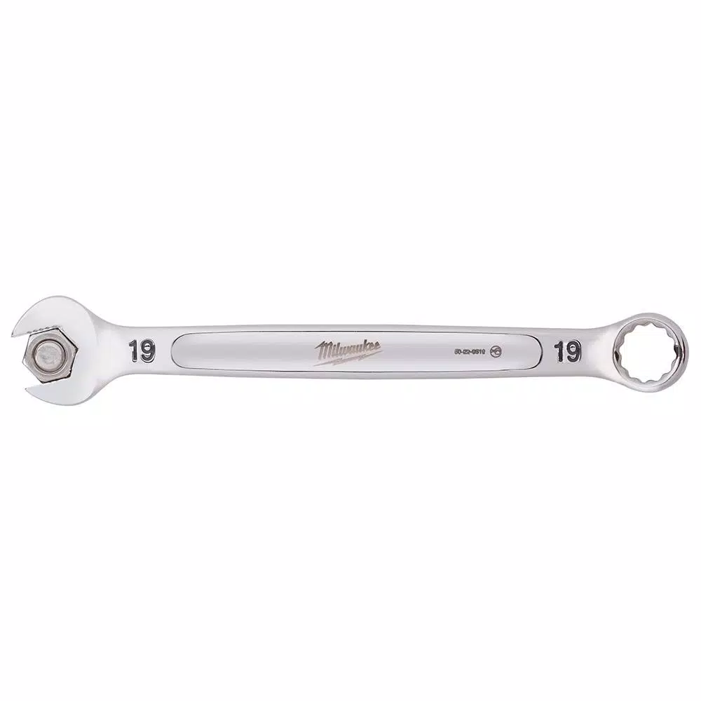 Milwaukee 7-Piece Metric Combination Wrench Set with MAX BITE Open-End Grip