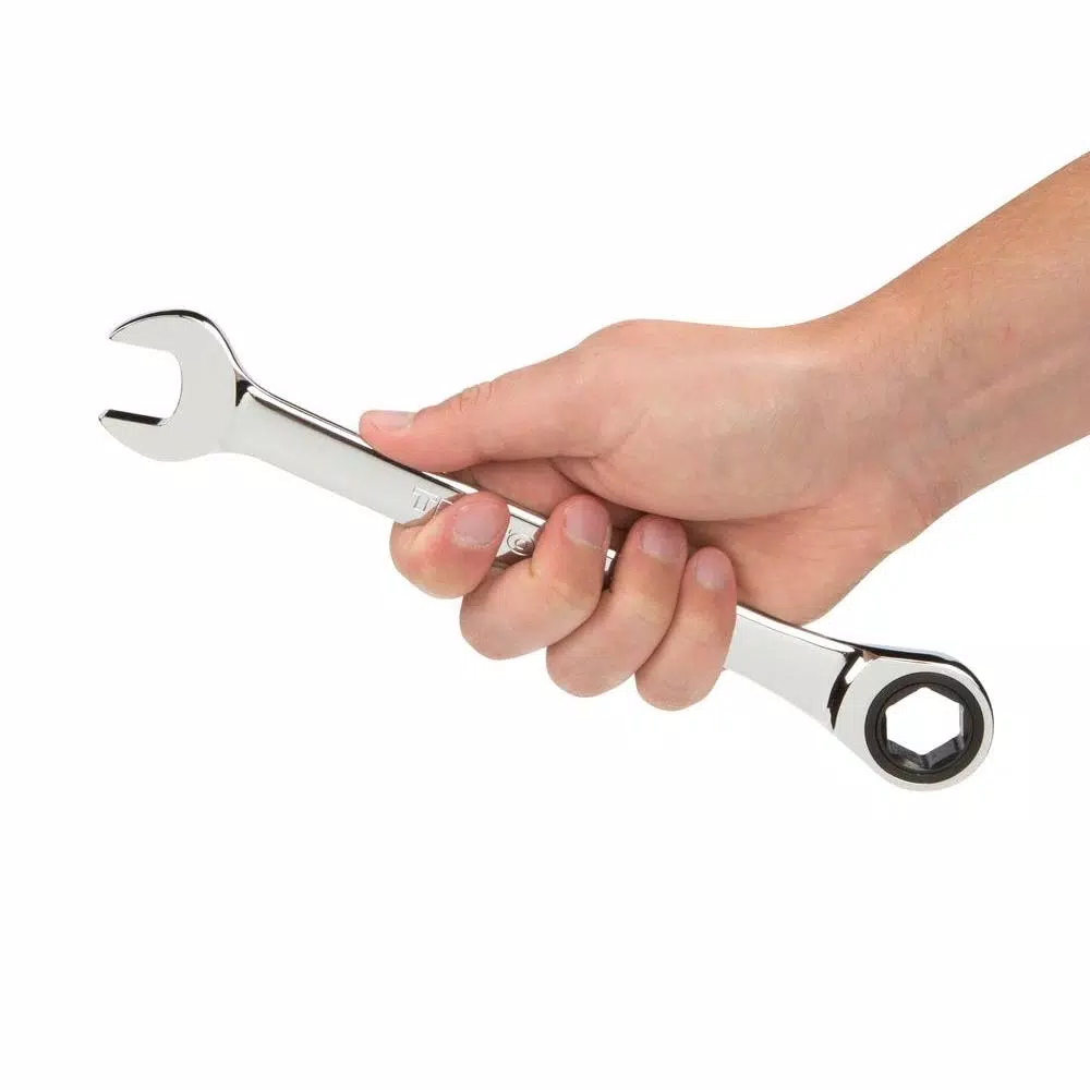 TEKTON 3/4 in. Ratcheting Combination Wrench, 72-Tooth Gear, 6-Point Box End