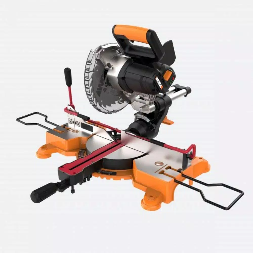 Worx 20V Power Share 7-1/4 in. Sliding Miter Saw with Clamping Feature (Tool-Only)