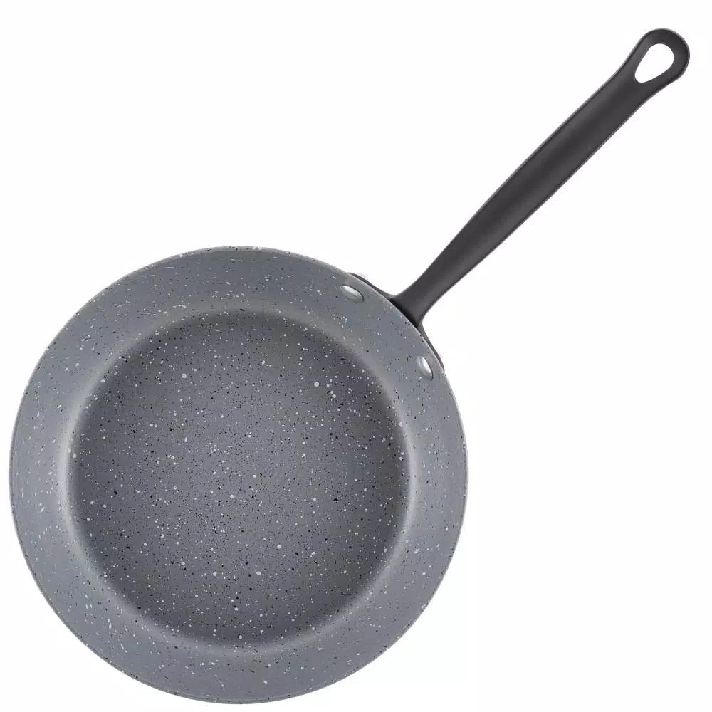 Farberware Quartz 10-Piece Nonstick Aluminum Cookware Set with Induction Base, Gray Speckle