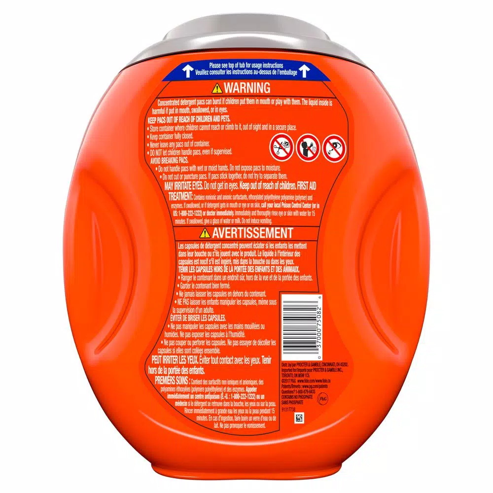 Tide PODS Ultra OXI Laundry Detergent Pods, 4-in-1 Stain Remover & Color Protector, HE Compatible, 61-Count