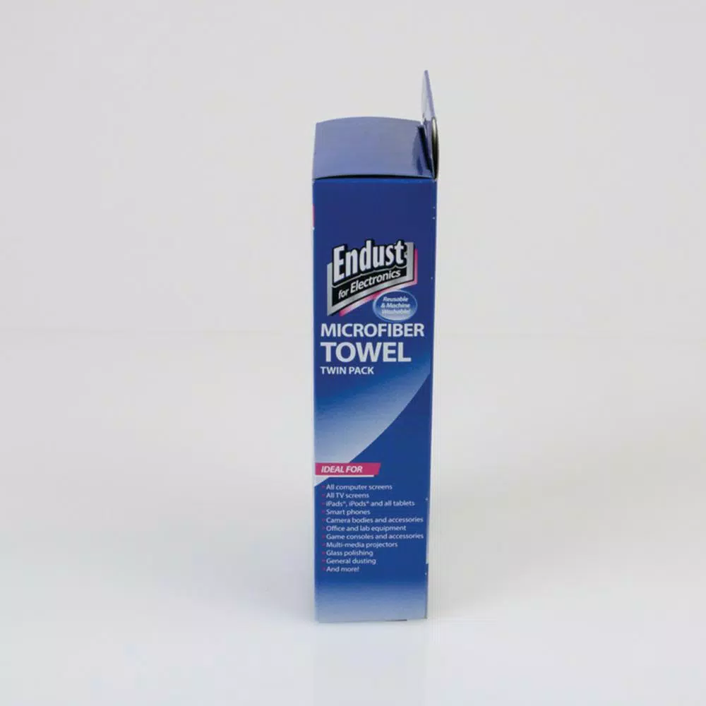Endust 15 in. x 15 in. Microfiber Cleaning Cloths, Blue, 16-Pack