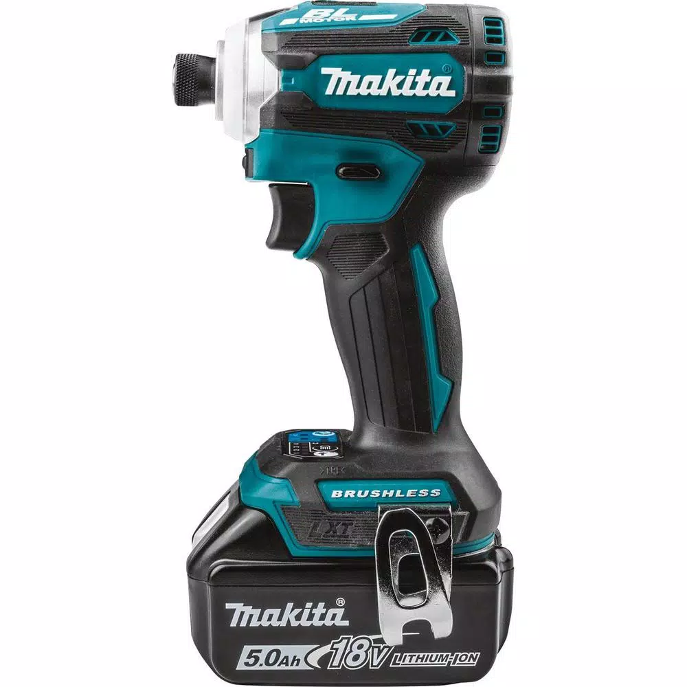 Makita 18V LXT Brushless 4-Speed Impact Driver Kit with ImpactXPS Socket Adapter and Bit Set