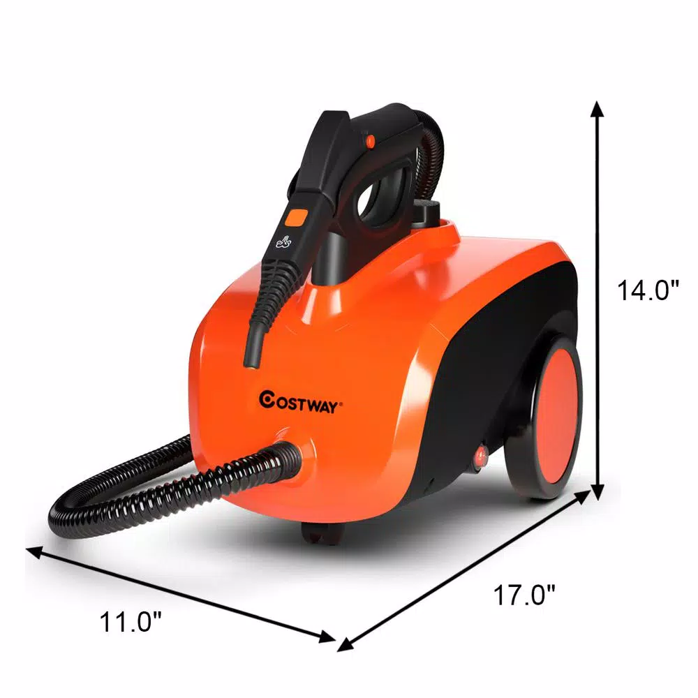 Costway 1500W Multi-Purpose Steam Cleaner Mop with 18 Versatile Accessories