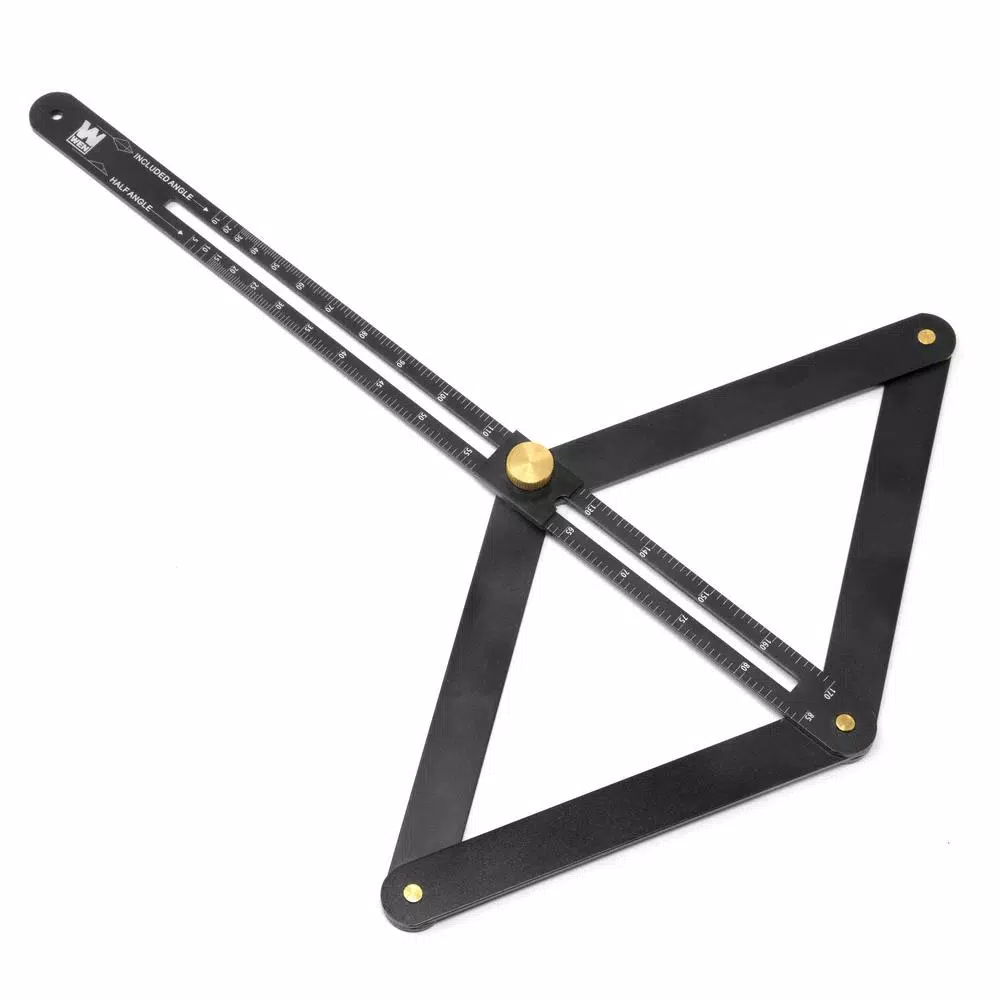 WEN 0.5 in. Aluminum Miter Saw Bevel Gauge and Corner Angle Finder
