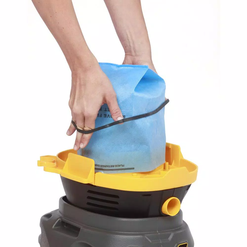 Stinger 2.5 Gal. 1.75 Peak HP Compact Wet/Dry Shop Vacuum with Hose and 6 Filter Bags
