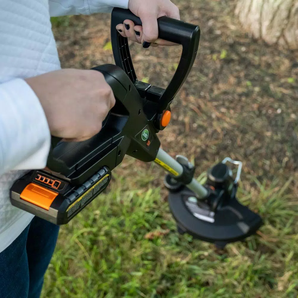 Scotts 20V Cordless String Trimmer with 2.0 Ah Lithium-Ion Battery and Charger, 12 in. Cutting Width