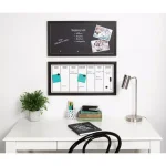 DesignOvation Wyeth Framed Magnetic Chalkboard Memo Board, 13 x 26 in. thumbnail 6