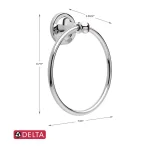Delta Silverton 4-Piece Polished Chrome Bath Hardware Set thumbnail 9