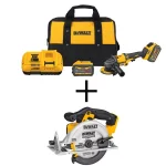 DEWALT FLEXVOLT 60V MAX Brushless 4-1/2 in. to 6 in. Angle Grinder & 6-1/2 in. Circular Saw Combo Kit thumbnail 1