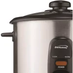 Brentwood Appliances 5-Cup Silver Rice Cooker with Non-Stick Interior and Automatic Shut-Off thumbnail 2