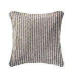 LR Home Beige and Cream Striped 22 in. x 22 in. 100% Cotton Throw Pillow thumbnail 1