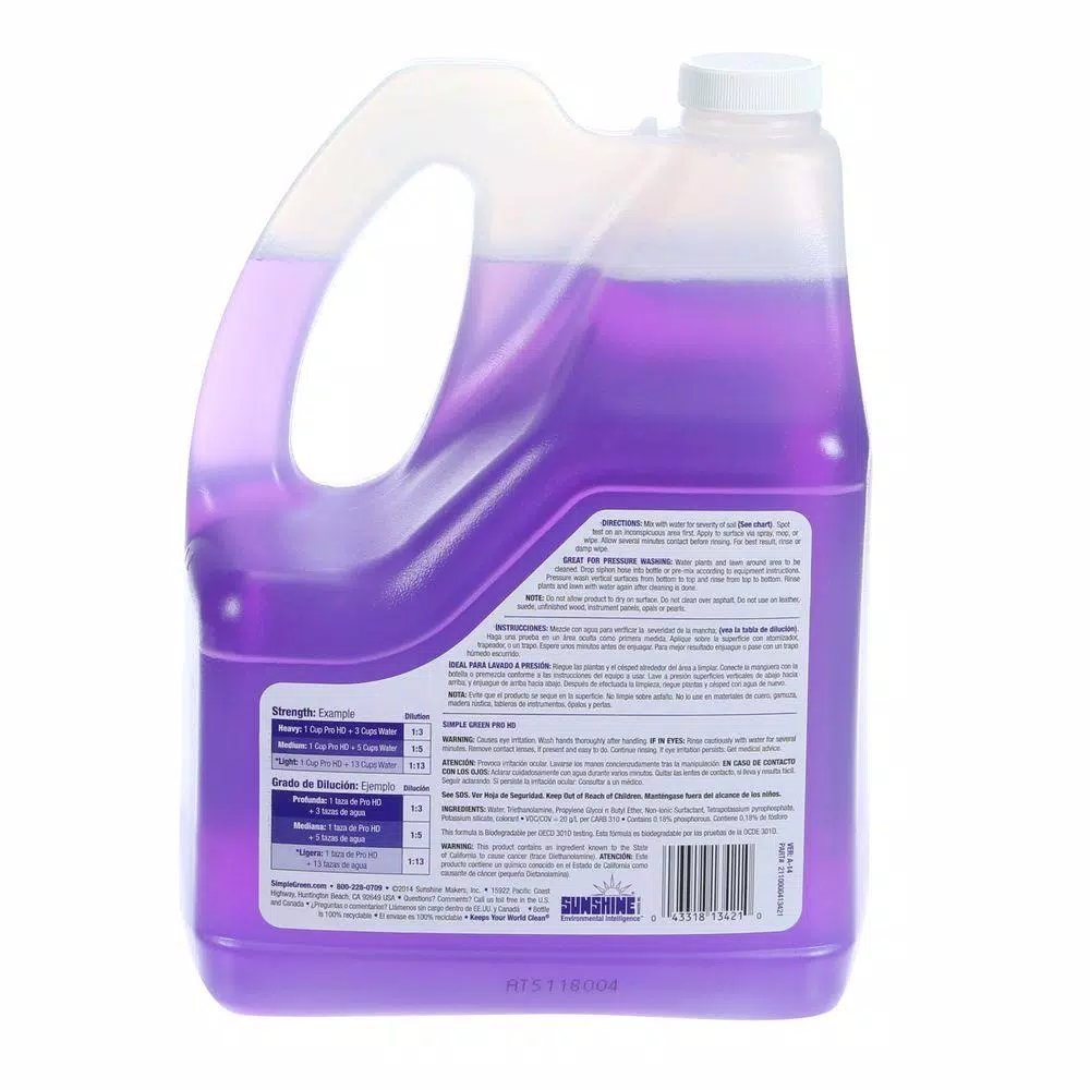 Simple Green Pro HD Heavy-Duty Cleaner and Degreaser, 128 oz. Concentrate