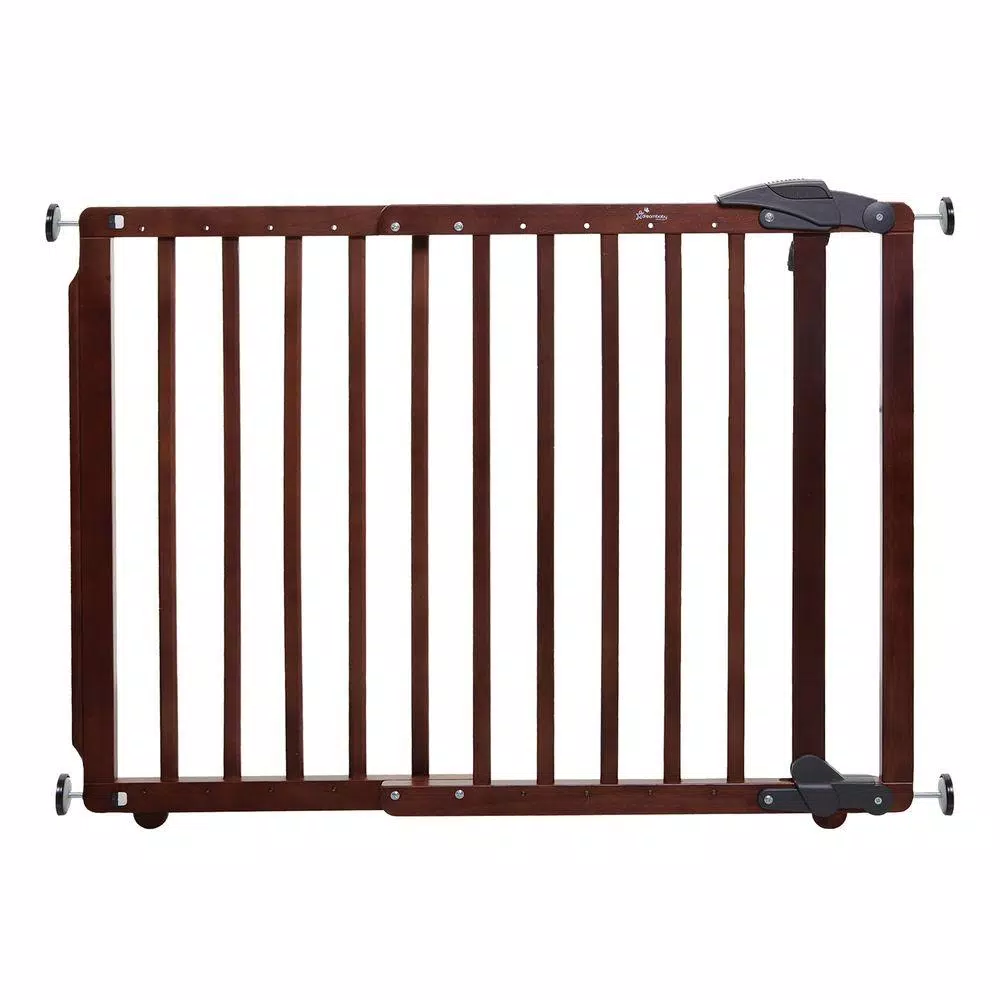 Dreambaby Nottingham Gro-Gate 29.5 in. Wooden Extendable Safety Gate, Cherry