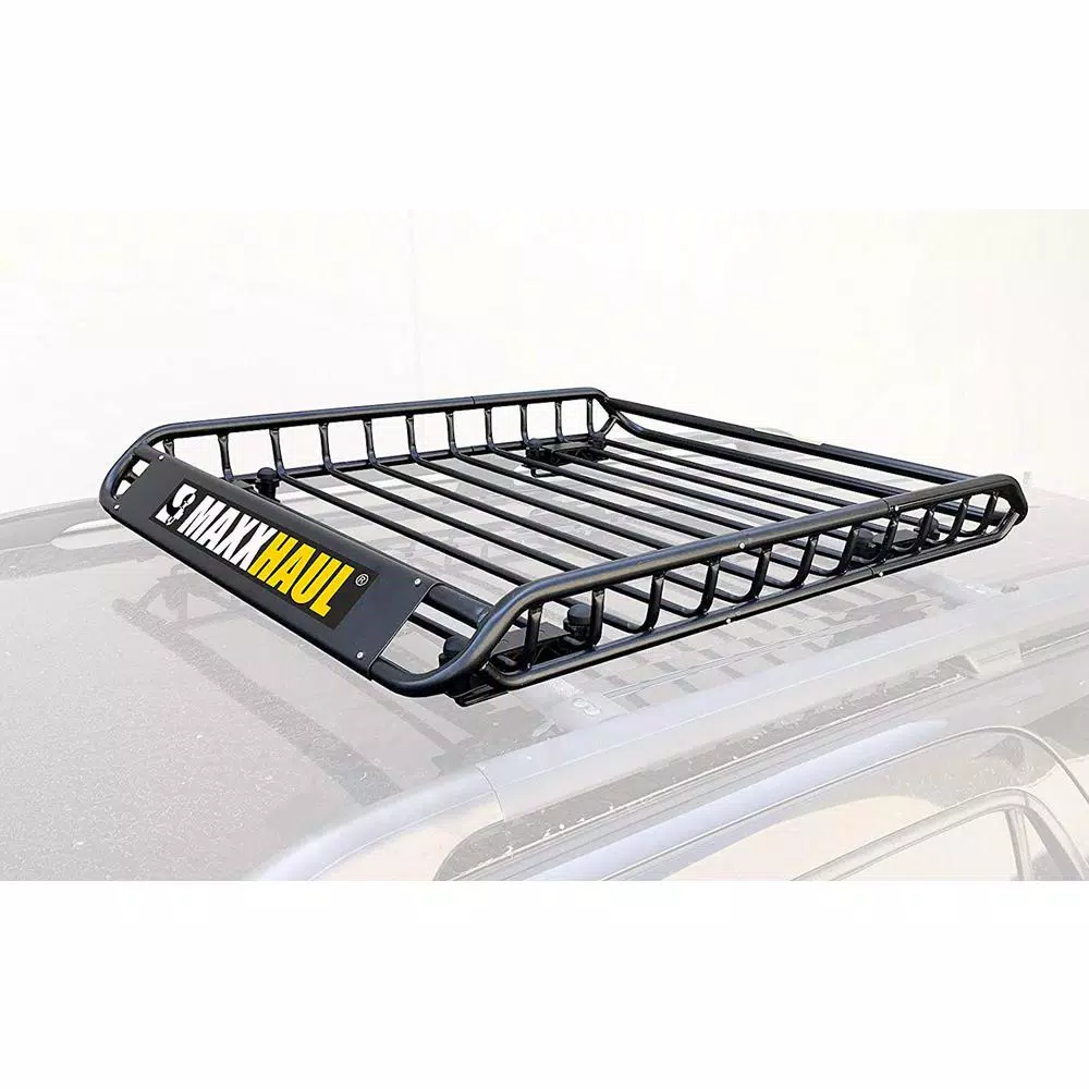 MaxxHaul 46" x 36" Universal Steel Roof Rack Cargo Basket, 150 lb Capacity
