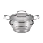 Circulon Stainless Steel Universal Stovetop Steamer Set with Glass Lid, 2 qt. thumbnail 1