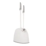 HDX Toilet Brush and Plunger Set with Storage Caddy - Antimicrobial Polypropylene Bristles thumbnail 4