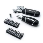 Husky 46-Piece Stubby Ratchet and Socket Set with 1/4 in. and 3/8 in. Dual Drive Ratchet thumbnail 2