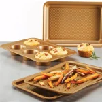 Ayesha Curry 4-Piece Toaster Oven Bakeware Set, Copper Nonstick Steel thumbnail 6