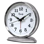 Equity by La Crosse 5.50 in. Round Chrome Wind-Up Bell Alarm Clock with Luminous Hands thumbnail 3