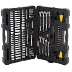 Stanley 145-Piece Mechanics Tool Set with 1/4 in. and 3/8 in. Drive Ratchets thumbnail 2