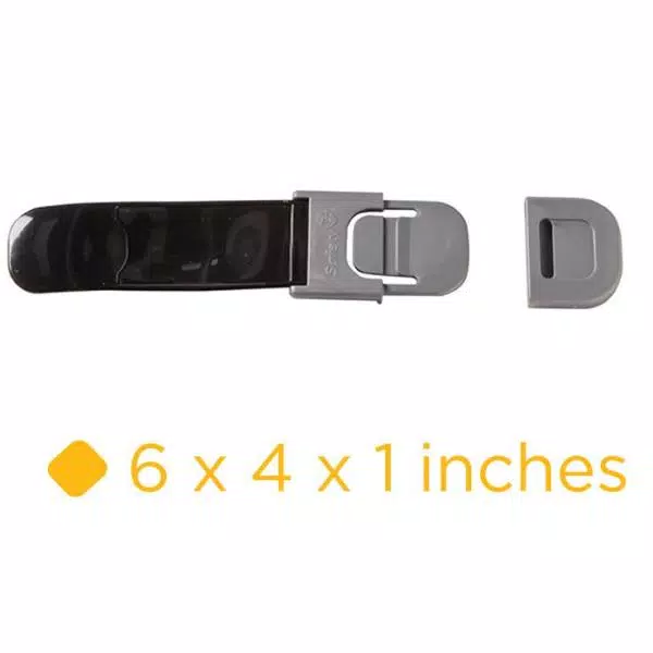 Safety 1st Multi-Purpose Appliance Lock, 2-Pack, Black/Stainless Steel