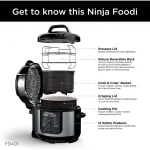 Ninja Foodi Deluxe 8 qt. Electric Pressure Cooker and Air Fryer, Stainless Steel thumbnail 5