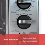 BLACK+DECKER 4-Slice Stainless Steel Convection Toaster Oven with EvenToast Technology thumbnail 3