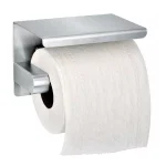 Alpine Industries Single Post Toilet Paper Holder with Storage Shelf, Brushed Stainless Steel thumbnail 3