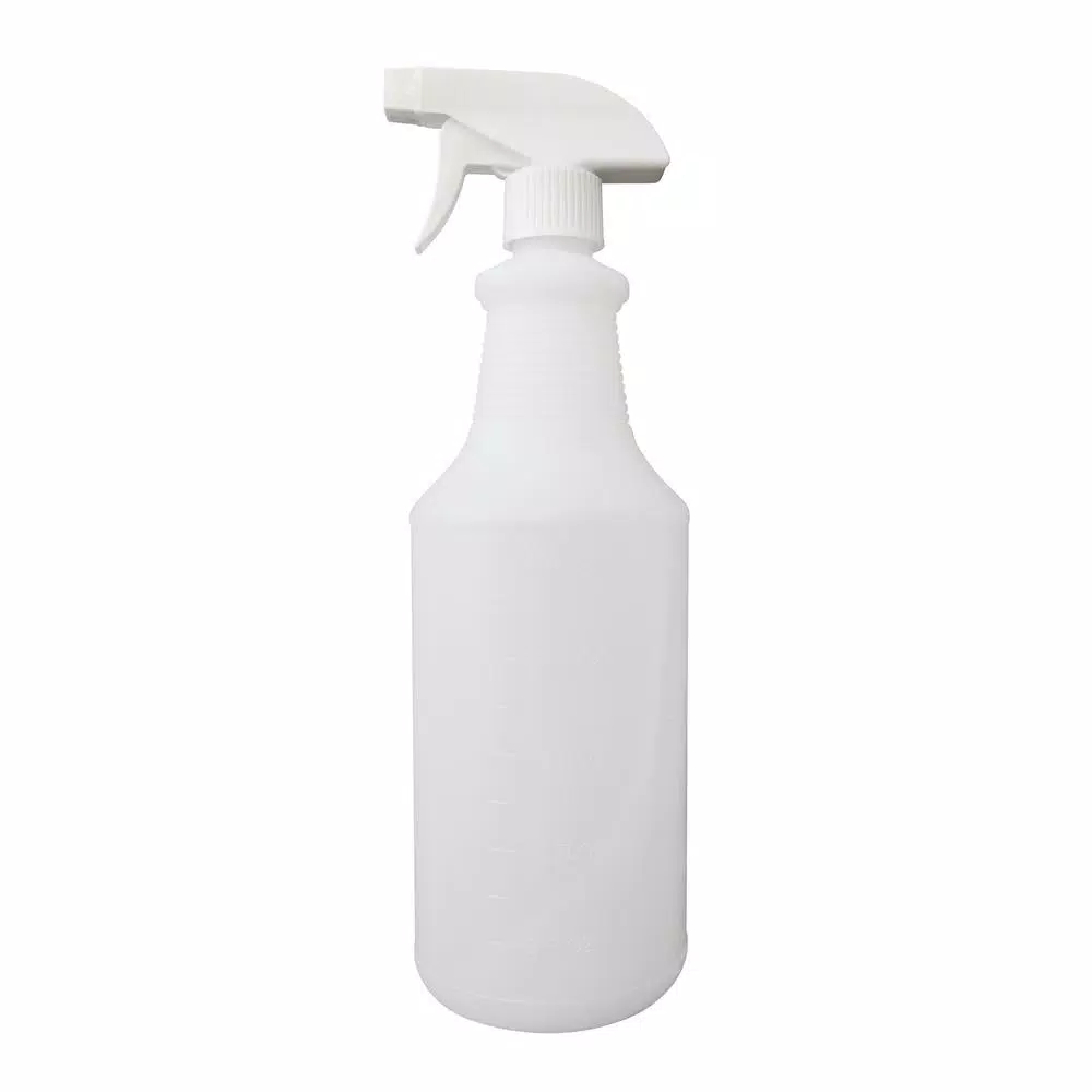 SUPPLYAID 32 oz. All-Purpose Leak-Proof Plastic Spray Bottles with Adjustable Nozzle, 4-Pack