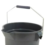TAFCO PRODUCTS Tafco 3.5 Gal. Gray Round Utility ECO Bucket, 14 Qt. Heavy-Duty Commercial Grade, Made from 100% Recycled Water Bottles thumbnail 5