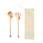 3R Studios Copper Finished 2-Piece Stainless Steel Salad Servers Set thumbnail 2