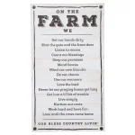 3R Studios On the Farm Rustic Wood Sign - 26 x 15 in. Farmhouse Wall Art thumbnail 2