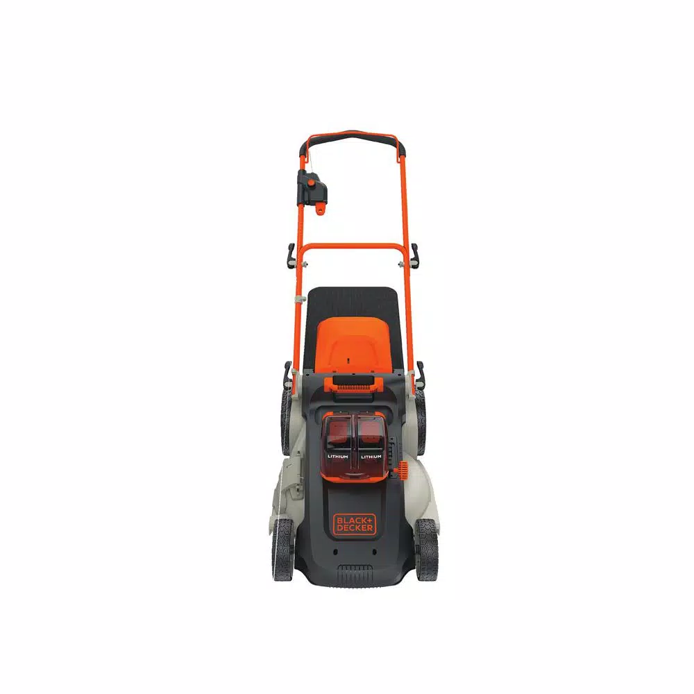 BLACK+DECKER 60V MAX Cordless 20 in. Walk Behind Push Lawn Mower with (2) 2.5 Ah Batteries and Charger