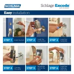 Schlage Encode Smart Wi-Fi Deadbolt with Alarm, Bright Chrome thumbnail 4