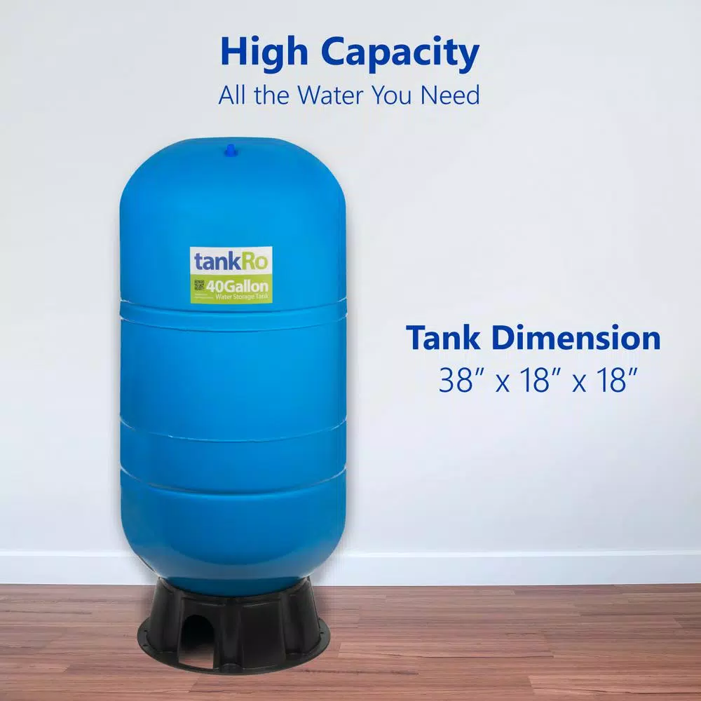 Express Water 40 Gallon Reverse Osmosis Expansion Tank - 22 Gallon Water Capacity Storage Pressure Tank
