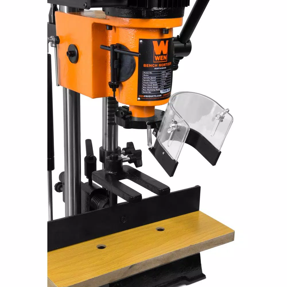 WEN 5 Amp Benchtop Cast Iron Mortiser with Chisel Bit Set