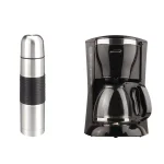 Brentwood Appliances Brentwood 12-Cup Drip Coffee Maker and 16 oz. Stainless Steel Vacuum-Insulated Thermos Bundle, Black thumbnail 1