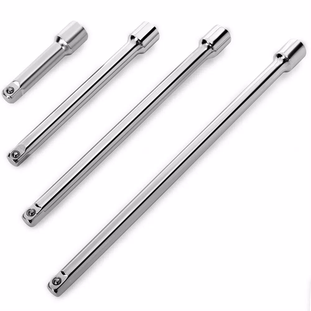 Stark 4-Piece 3/8 in. Drive Impact Extension Bar Set, Chrome Vanadium Steel